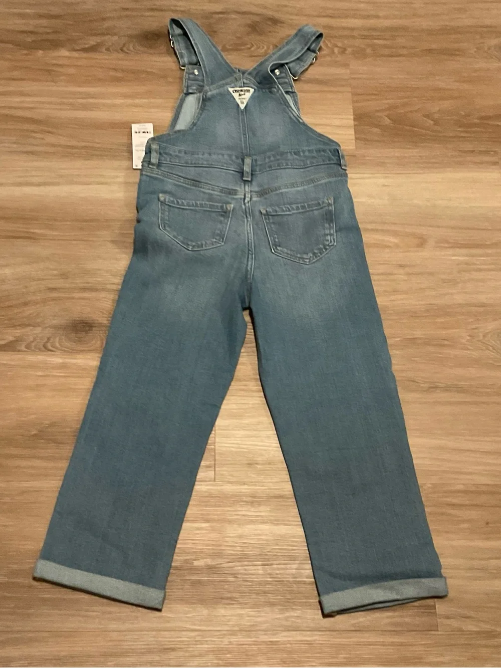 OshKosh B'gosh Light Blue Distressed Denim Overalls